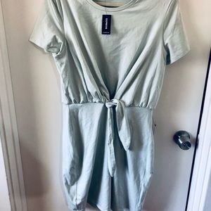 NWT Tie Front T-Shirt Dress